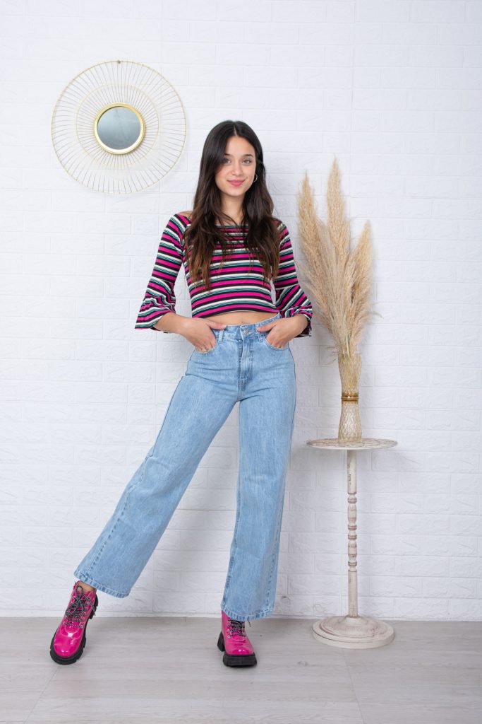 Wide Leg Celeste Caleta Jeans