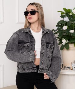 CAMPERA  DE JEANS GRIS