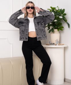 Alternative view of CAMPERA  DE JEANS GRIS