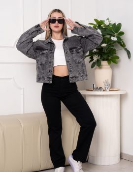 CAMPERA  DE JEANS GRIS