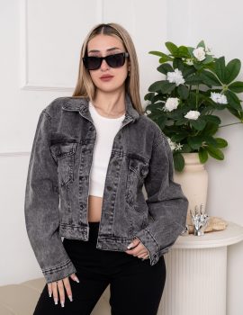 CAMPERA  DE JEANS GRIS