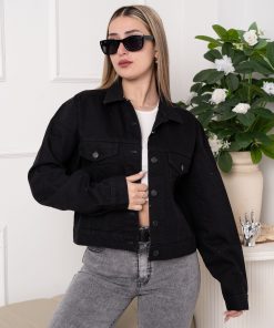 CAMPERA DE JEANS NEGRA