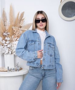 CAMPERA  DE JEANS CELESTE