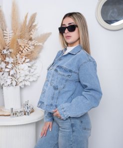 Alternative view of CAMPERA  DE JEANS CELESTE