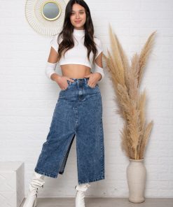 pollera nevado doble corte