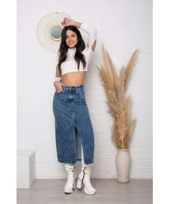 Alternative view of pollera nevado doble corte