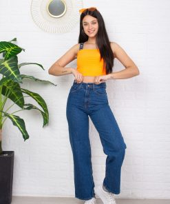 Alternative view of wide leg azul