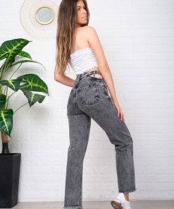 Alternative view of wide leg gris nevado deflecado