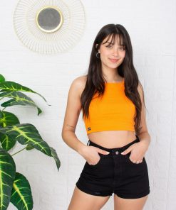 SHORT NEGRO DEFLECADO