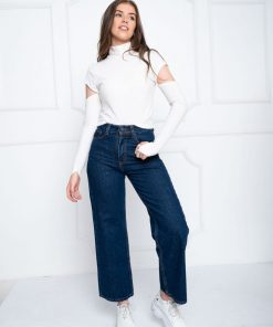 WIDE LEG AZUL JASPEADO