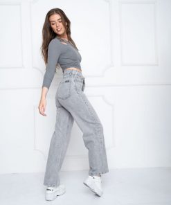 Alternative view of WIDE LEG GRIS CLARITO