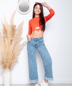 Alternative view of WIDE LEG BUFANDA NEVADO