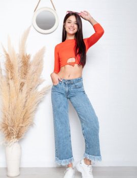 WIDE LEG BUFANDA NEVADO