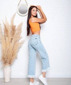 Alternative view of WIDE LEG BUFANDA CELESTE