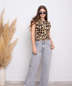 WIDE LEG GRIS DEFLECADO