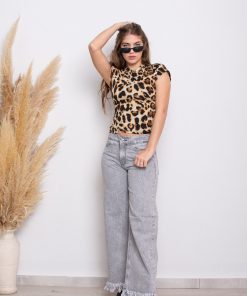 Alternative view of WIDE LEG GRIS DEFLECADO