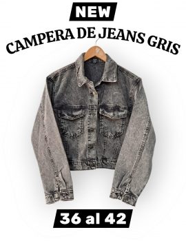 CAMPERA  DE JEANS GRIS