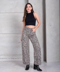 WIDE LEG ANIMAL PRINT CLARO
