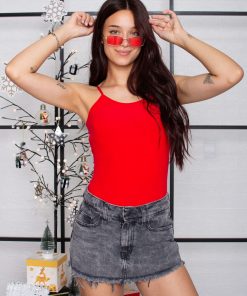 Alternative view of SHORT POLLERA GRIS