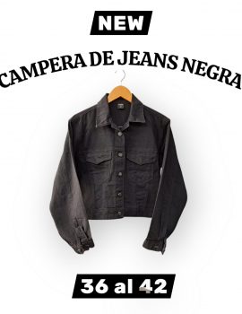 CAMPERA DE JEANS NEGRA