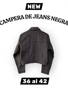 CAMPERA DE JEANS NEGRA