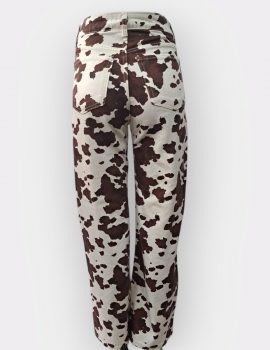 WIDE LEG VACA TERRACOTA T.ALTO