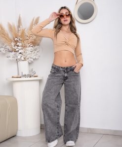 Alternative view of MEGA WIDE LEG GRIS NEVADO T.BAJO