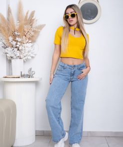 Alternative view of WIDE LEG CELESTE T.BAJO