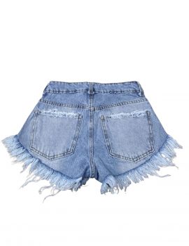 SHORT CELESTE MATIZADO T.BAJO