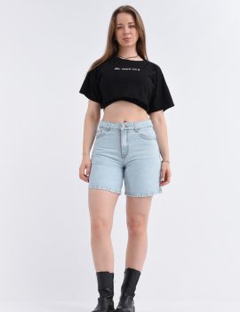 SHORT CELESTE CON DOBLILLES LARGO