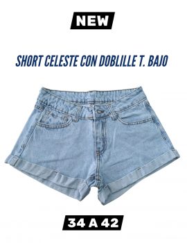 SHORT CELESTE DOBLILLES T.BAJO