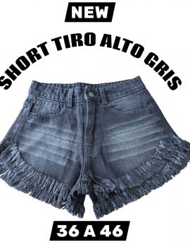 SHORT GRIS OSCURO CON BIGOTES T.ALTO