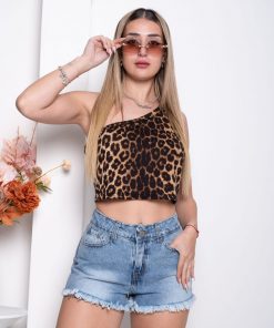 SHORT AZUL LOCALIZADO T. MEDIO