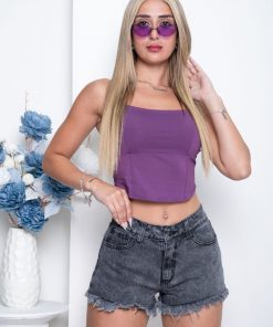 SHORT GRIS NEVADO T. MEDIO