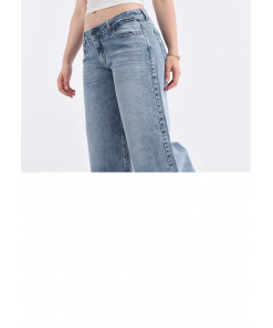 Alternative view of MEGA WIDE LEG AZUL NEVADO CON BIGOTES