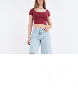 BERMUDA CELESTE LARGA T.ALTO