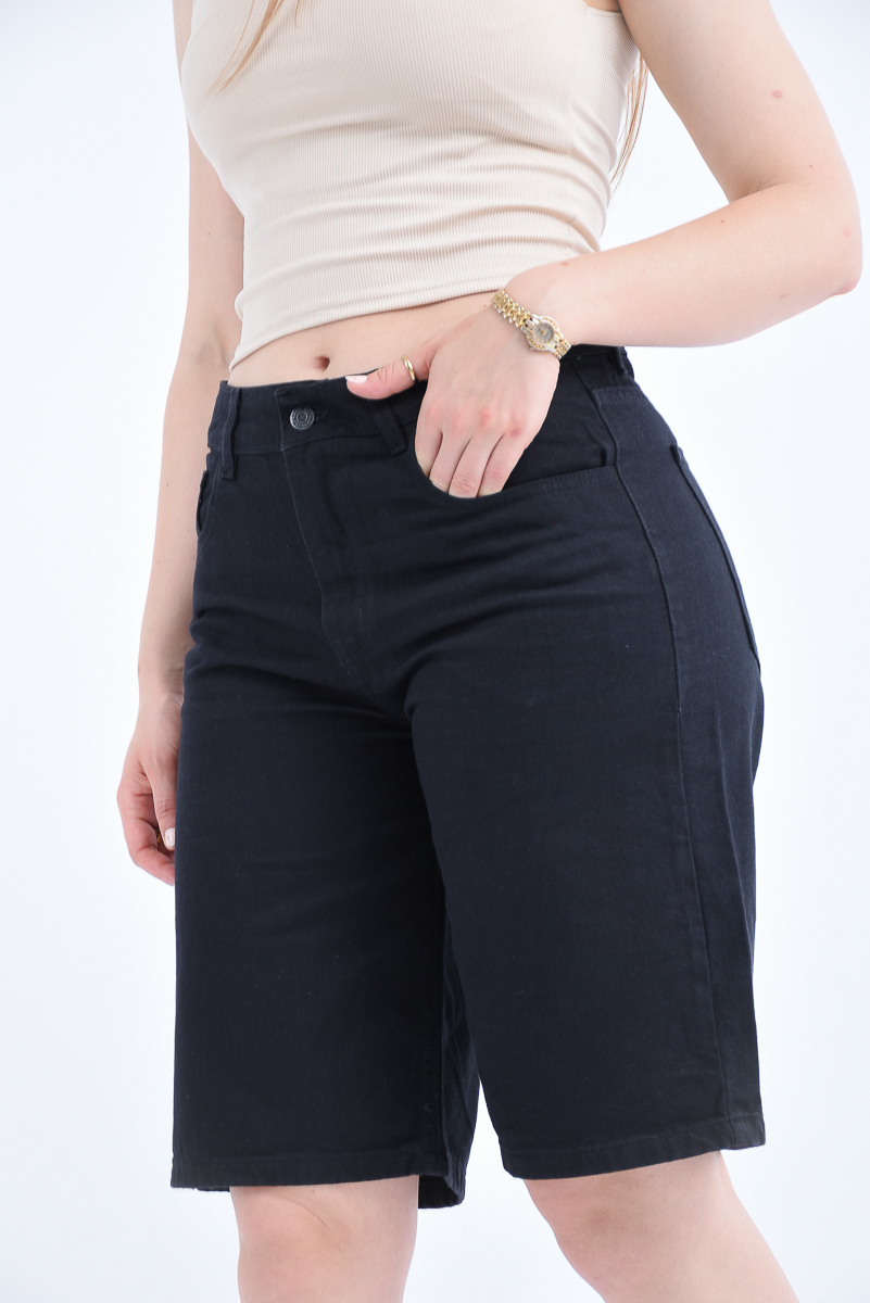 BERMUDA NEGRA LARGA T.ALTO - Image 4