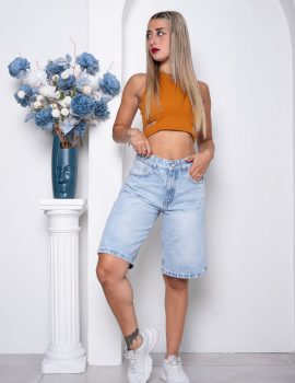 BERMUDA CELESTE LOCALIZADA CON BIGOTES T.ALTO