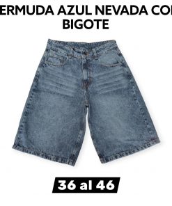 BERMUDA AZUL NEVADA CON BIGOTE