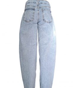 Alternative view of BAGGY CON RECORTE NEVADO CLARO T.BAJO